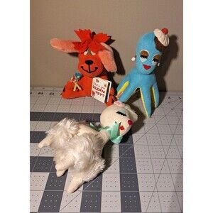Dakin Dream Pets Plush Lot Rufus Red Dog Mimi Octopus Lucy Lamb